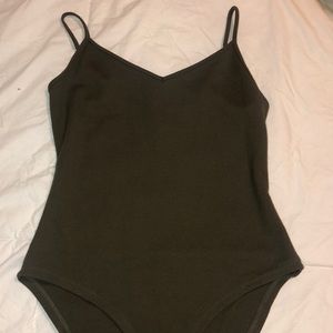 Olive green body suit